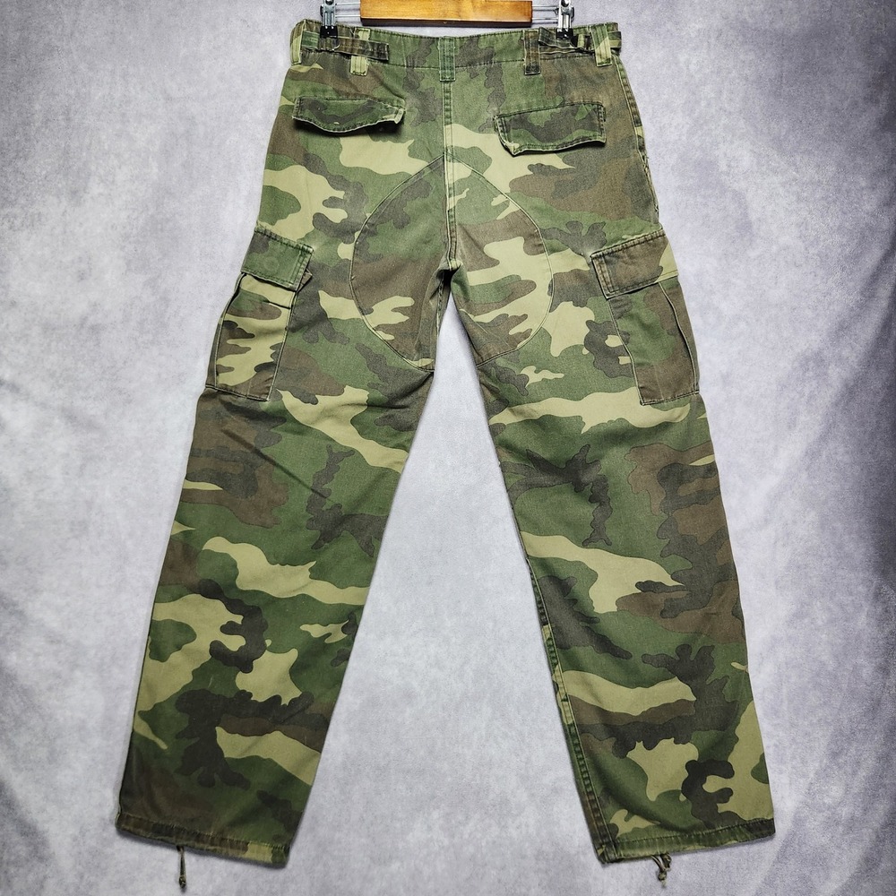 Winchester Mens Camo Cargo Pants 34 Woodland Tactical Hunting Button Fly - Picture 2 of 16